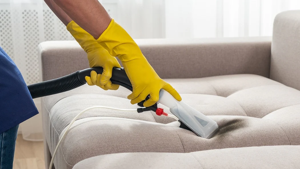 استخدام أجهزة التنظيف العميق للكنب القماش وإزالة الأتربة