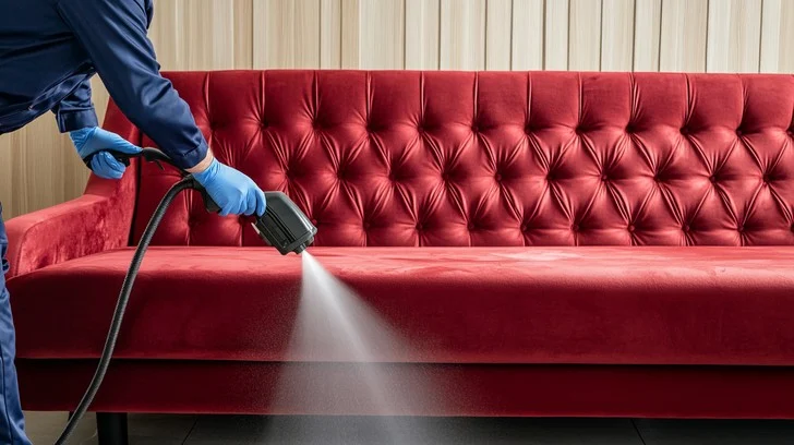 تنظيف الكنب بالبخار: هل هو آمن؟