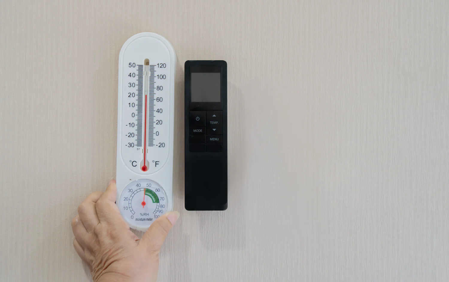 جهاز قياس الرطوبة ودرجة الحرارة لمراقبة جودة الهواء داخل المنزل
