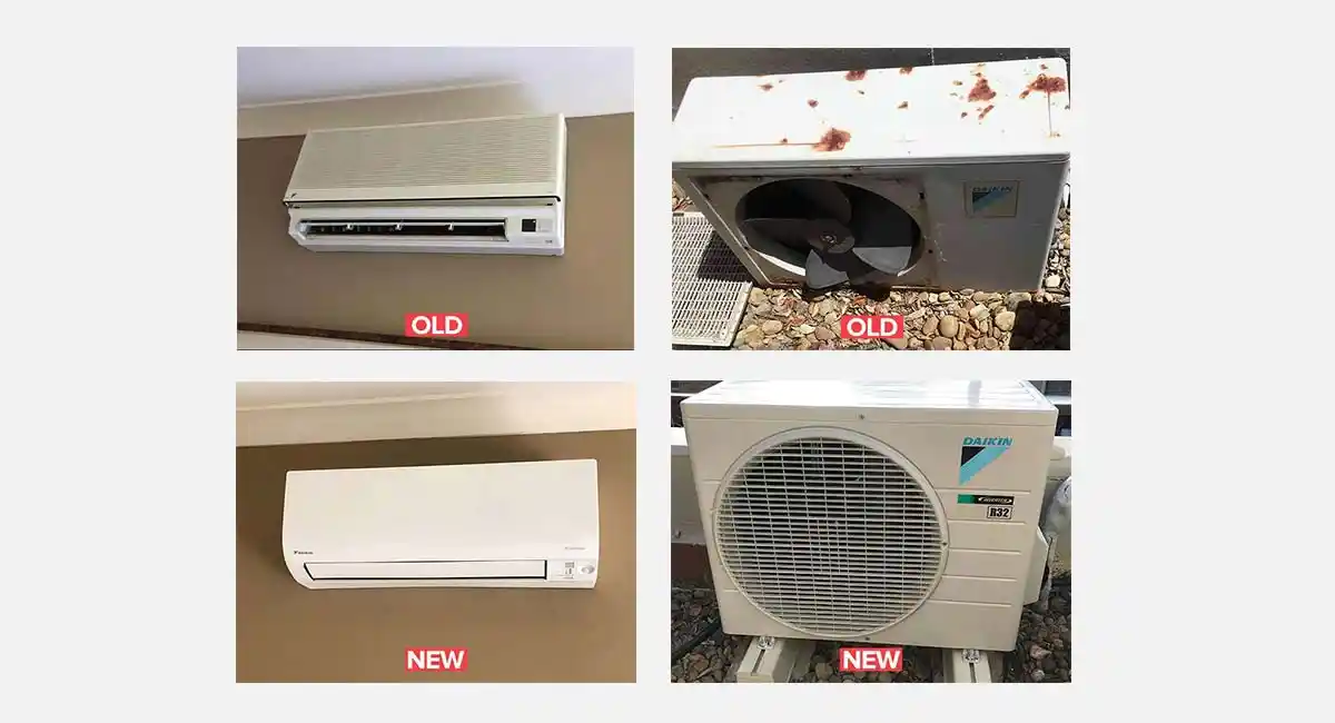 مقارنة بين وحدات التكييف القديمة والحديثة وضرورة الصيانه لكل منهما