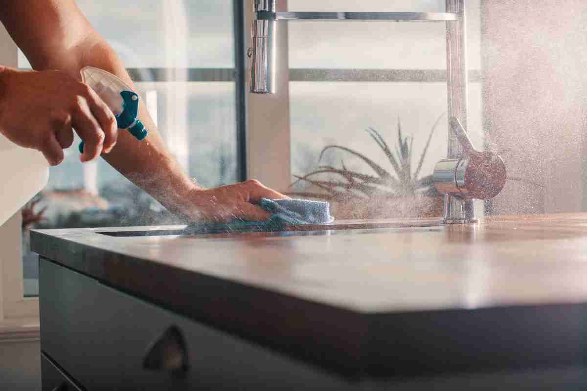 طريقة رش المبيدات الحشرية في المطبخ لتعقيم الأسطح والتخلص من الصراصير