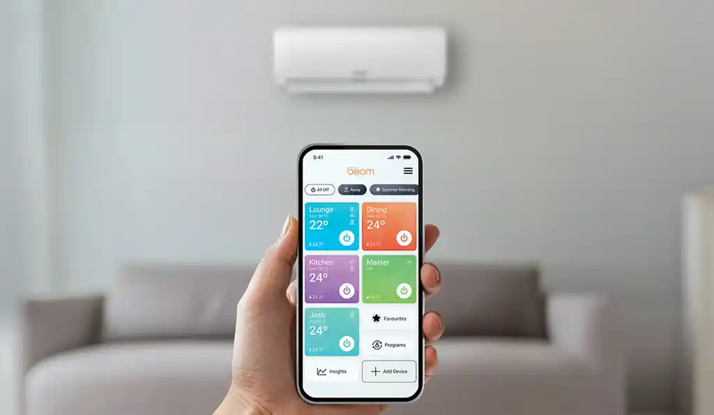تطبيق صيانة مكيفات ذكي للتحكم في وحدات التبريد بالمنزل في السعودية