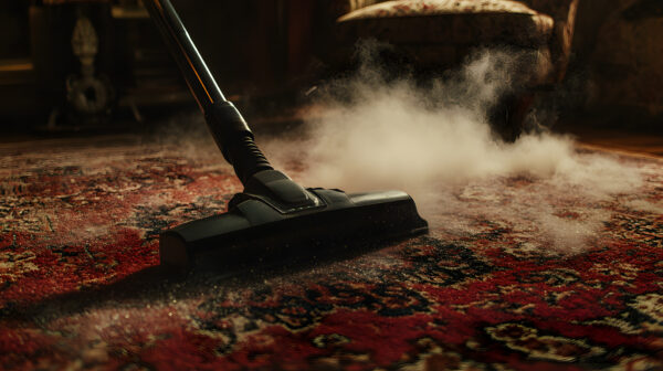 تنظيف السجاد بالبخار للتخلص من الروائح والبكتيريا العميقة.