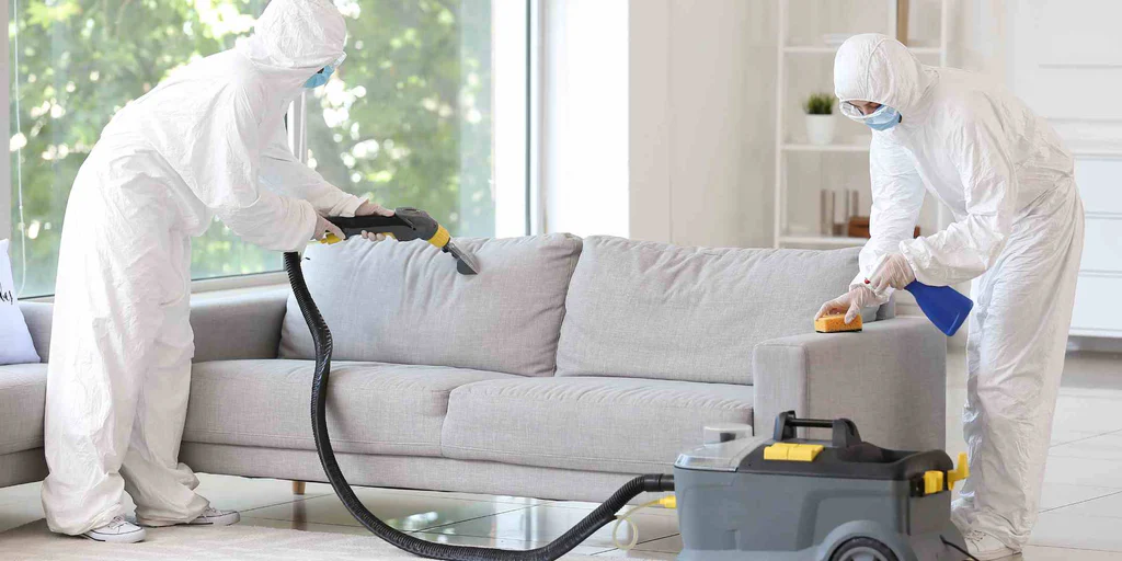 خدمات تنظيف الكنب المحترفة باستخدام أجهزة البخار والتعقيم